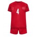 Camisa de time de futebol Dinamarca Simon Kjaer #4 Replicas 1º Equipamento Infantil Mundo 2022 Manga Curta (+ Calças curtas)